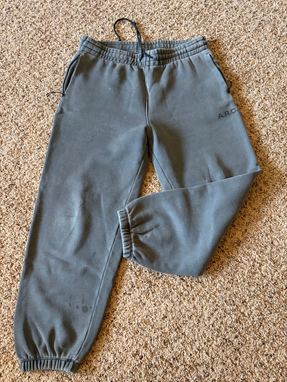 A.R.C Slate Grey Joggers with Subtle Logo